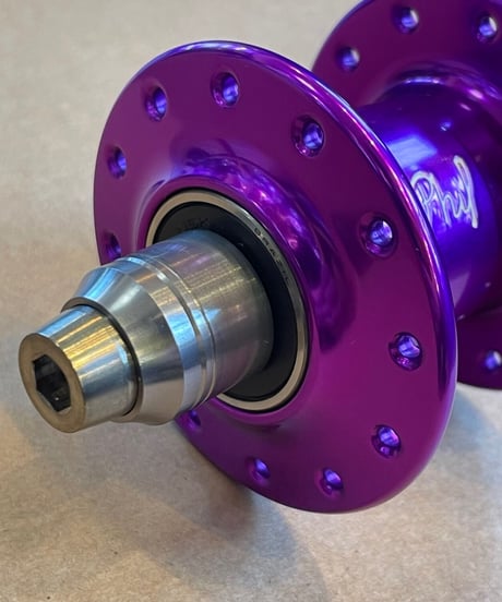 Philwood　"PRO" Brompton Front Hub【PURPLE】