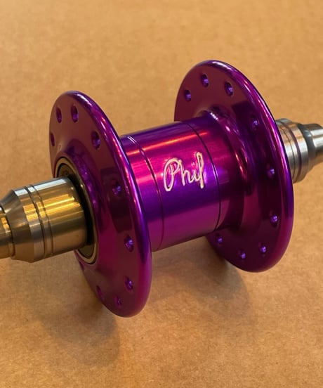Philwood　"PRO" Brompton Front Hub【PURPLE】
