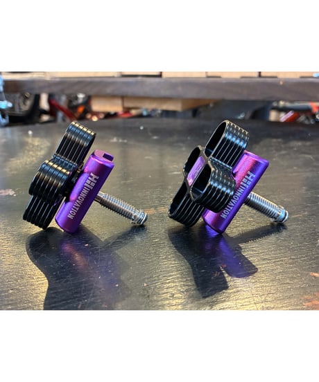 H&H　hinge Clamps DT　ブラック/パープル