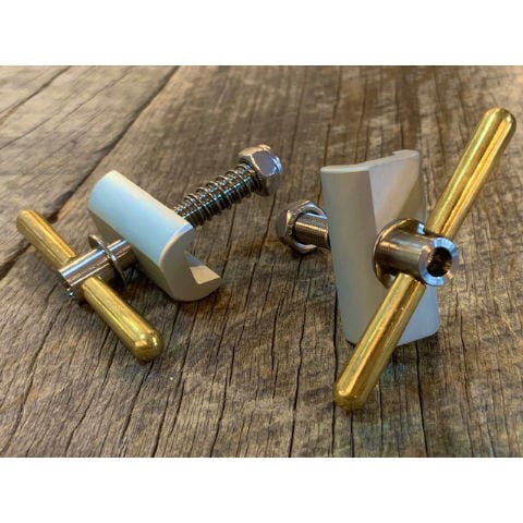 Brompfication Hinge Clamp Set, Titanium | LORO