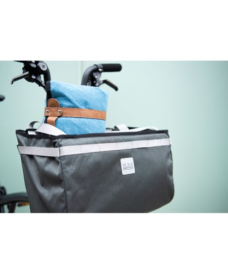 BROMPTON　Borough Basket Bag L, Dark Grey　【23L】