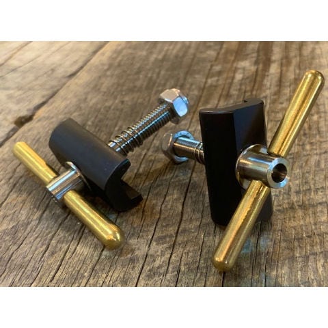 Brompfication Hinge Clamp Set, Titanium | LORO