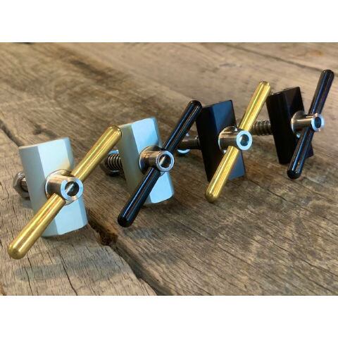 Brompfication Hinge Clamp Set, Titanium | LORO