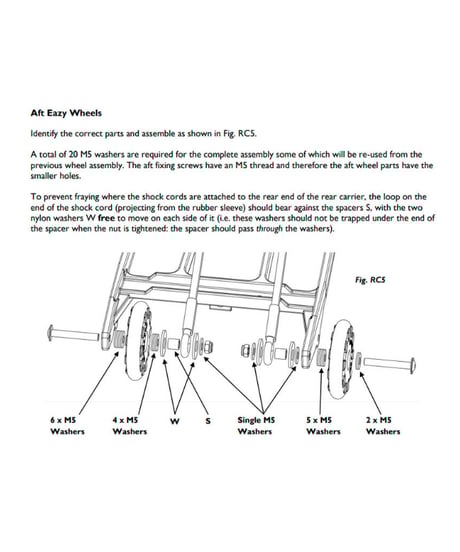 BROMPTON　Eazy Wheel rollers with fittings 6mm holes pair (QEZW-M6)