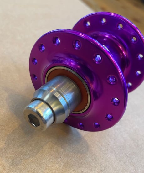 Philwood　"Classic"　Brompton Front Hub【Purple】