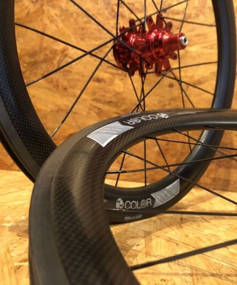 COLOR PLUS 18インチホイールセット カーボン DISC（シマノ8/9/10速対応