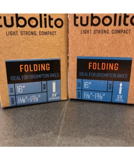 Tubolito　チューブ 16 inch (1-1/8" – 1-3/8")