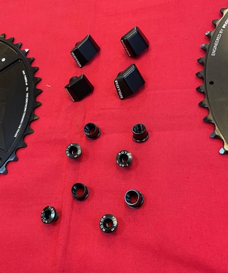 ROTOR　Q-RING OVALchainring　【54/44T】　SHIMANO4アーム　6800/5800用ボルトセット