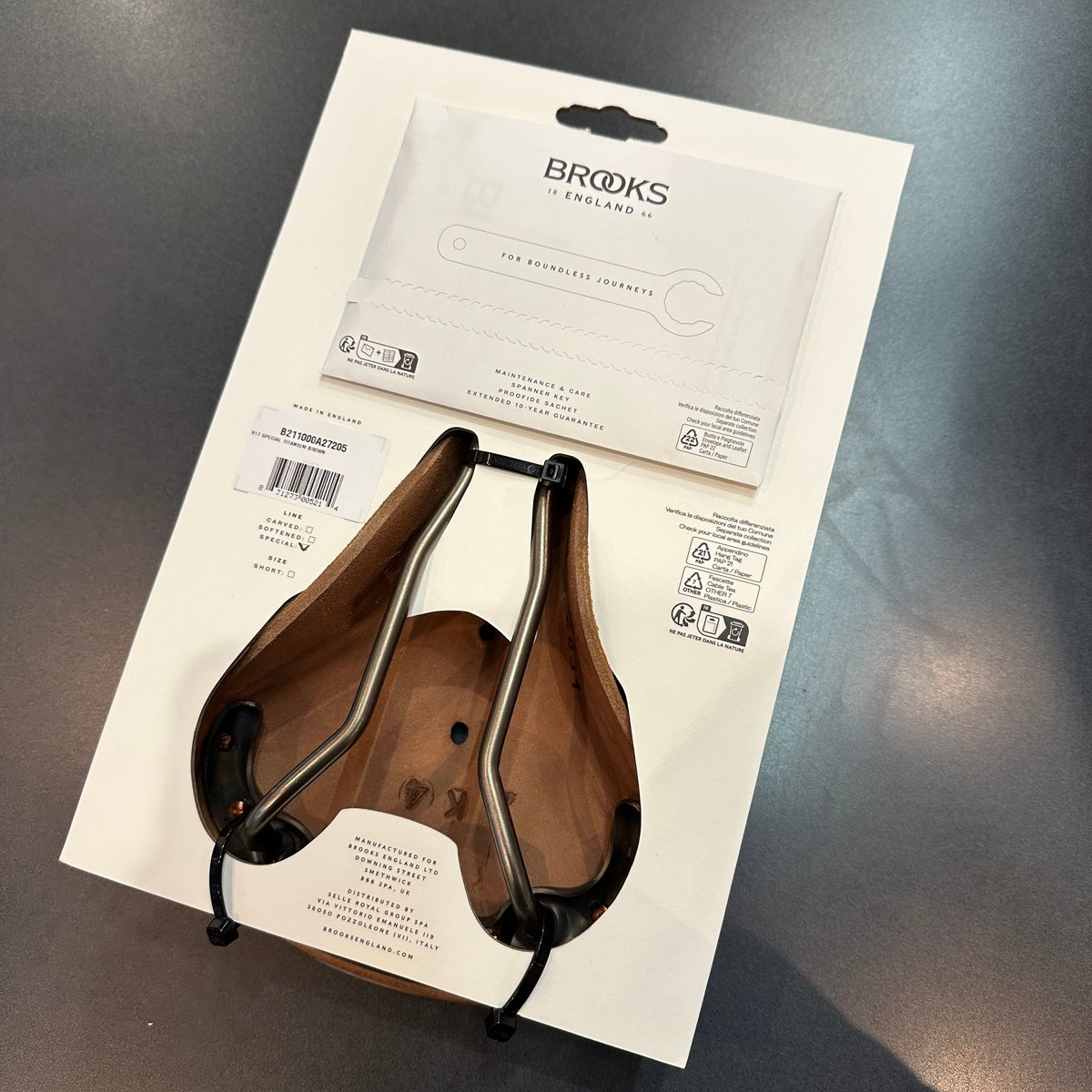 BROOKS B17 Special Titanium [Brown] | LORO CYCL