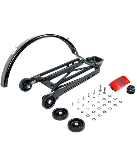 BROMPTON　Rack complete with 4 rollers and mudguard 6mm holes Black