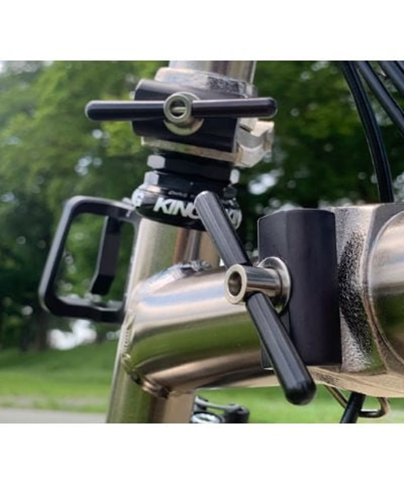 パーツ Brompfication Hinge Clamp Set Brompfication - Titanium Hinge Clamp Set, Brass/Clear