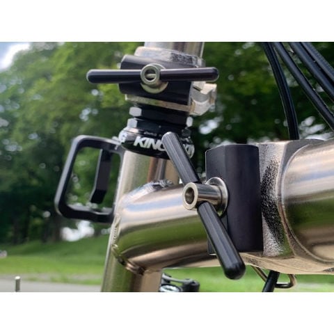 パーツ Brompfication Hinge Clamp Set Brompfication - Titanium Hinge Clamp Set, Black