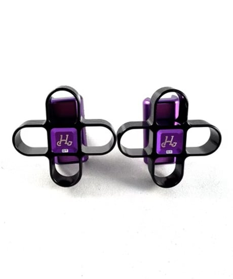 H&H　hinge Clamps DT　ブラック/パープル
