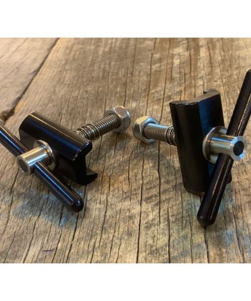 Brompton Brompfication ヒンジクランプ Brompfication - Titanium Hinge Clamp Set, Brass/Clear
