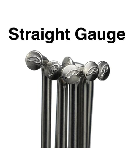 PHIL WOOD　straight gauge spoke 14G（1本/ニップルセット）