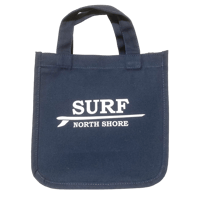 キャンバストートバッグ SURF NORTHSHORE アメリカン サーフィン USA アメ雑 雑貨 30×20×14（cm）(ネイビー)