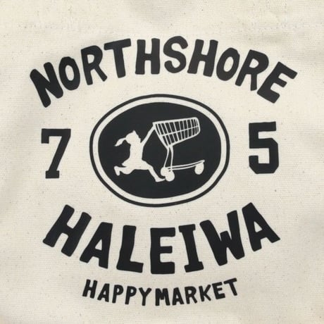 ハワイアン トートバッグ ハワイアン雑貨 ハレイワ HALEIWA ノースショア プリント ミニトートバッグ HLBG-1953（ナチュラル）