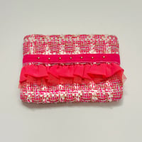ティッシュケース ・ England  pink   tweed 8