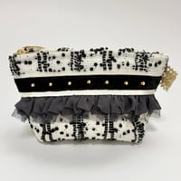 ポーチマチ付き・Japan monotone tweed 7