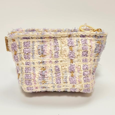 ポーチマチ付き・England purple tweed 16