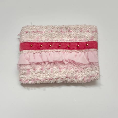 ティッシュケース ・ Japan  pink tweed 6