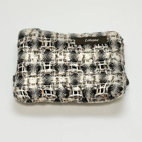ティッシュケース・ England brown  monotone  tweed 20