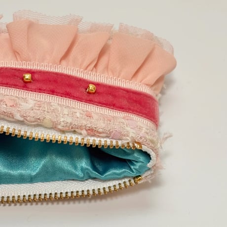 ペンケース・Japan  pink pastel  tweed   6