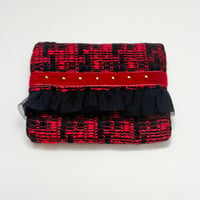 ティッシュケース ・ Japan red tweed 4