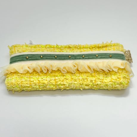 ペンケース・Japan yellow  tweed  21