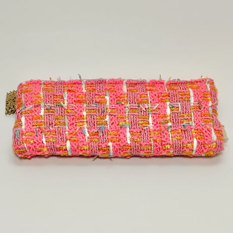 ペンケース・England  pink tweed   1