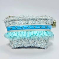 ポーチマチ付き・England  sky blue tweed 8