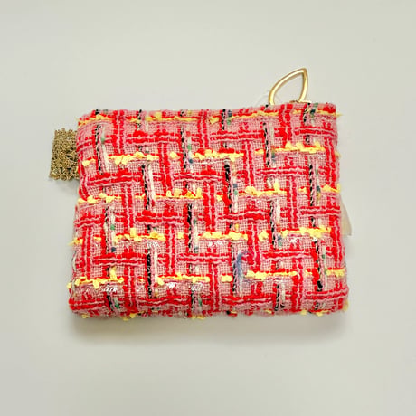 ポーチミニ　・　England  red  tweed 　10