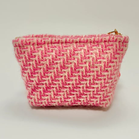 ポーチマチ付き・Japan pink tweed 20