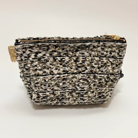 ポーチマチ付き・Japan 西陣織 monotone tweed 6
