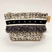 ポーチマチ付き・Japan 西陣織 monotone tweed 6