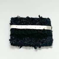 ティッシュケース・Japan  Black feather  tweed 24