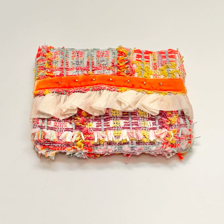 ティッシュケース ・ England  colorful check  tweed 12