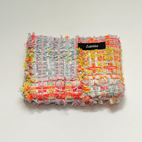 ティッシュケース ・ England  colorful check  tweed 12