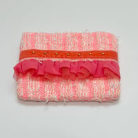 ティッシュケース ・ Japan  pink   tweed 10