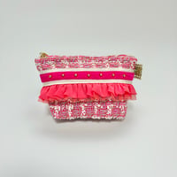ポーチマチ付き・England pink tweed 17