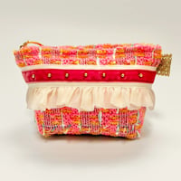 ポーチマチ付き・England pink tweed 13