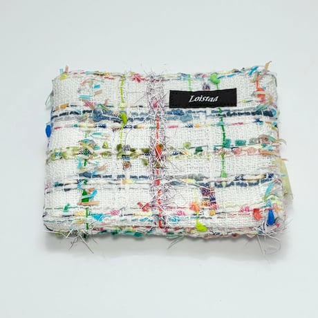 ティッシュケース・ England White colorful tweed 15