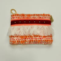 ポーチミニ　・　France  red orange tweed 　26