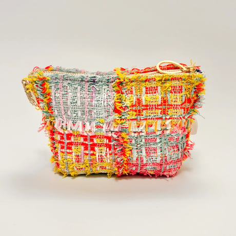 ポーチマチ付き・England Pastel colorful tweed 11