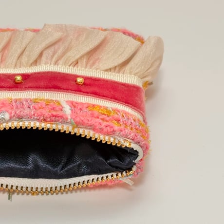 ペンケース・England  pink tweed   1