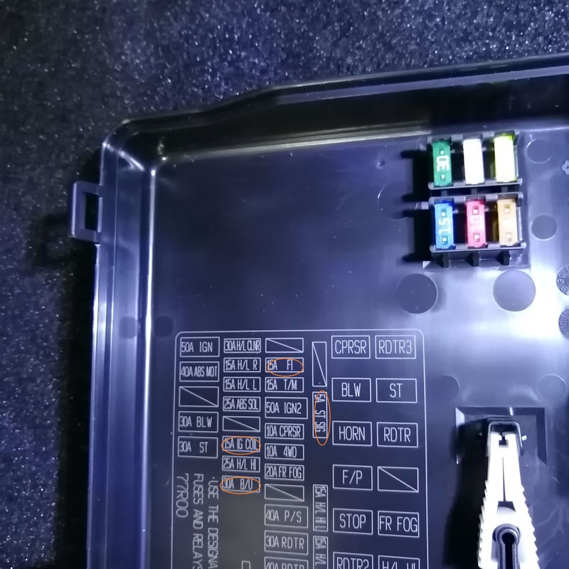 ジムニー＆シエラ専用オススメICE FUSEセット7個 JB64W,JB74W