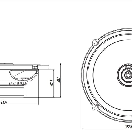 JBL club620F　同軸2WAYスピーカー　約17cmサイズ