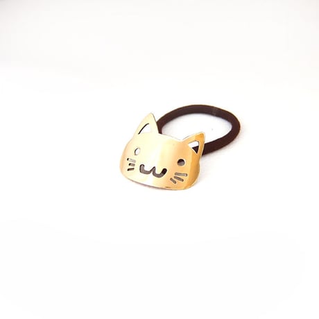 丸顔もきゅ猫のへアアクセサリー