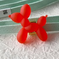 バルーンドッグの帯留（赤）