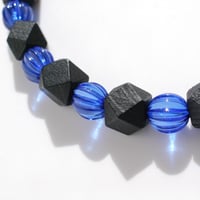 青と黒の男性用羽織紐